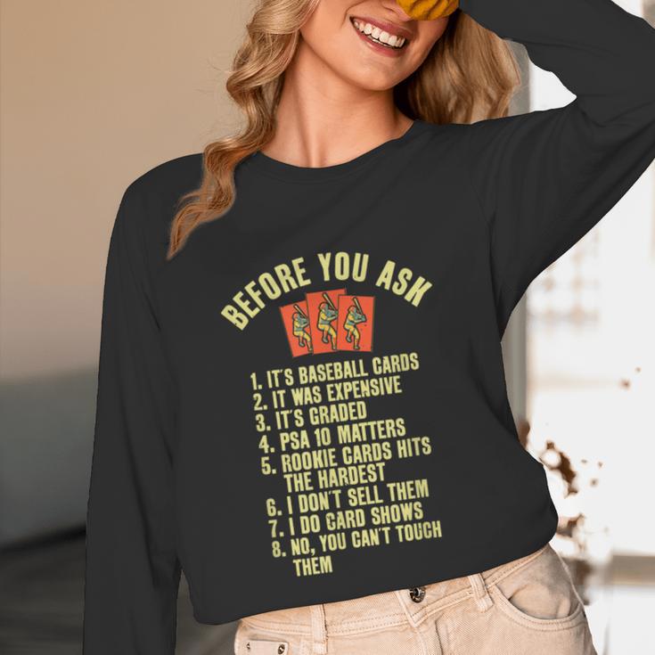 Baseball Card Collector Baseball Card Trading Unisex Long Sleeve T-Shirt Baseball Card Collector Baseball Card Trading Unisex Long Sleeve T-Shirt