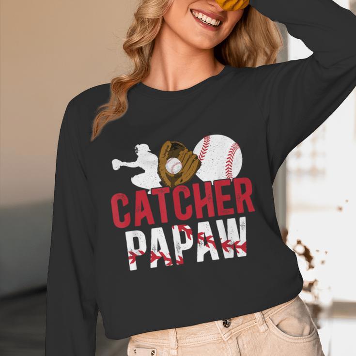 Baseball Catcher Papaw Proud Papaw Of A Baseball Catcher Unisex Long Sleeve T-Shirt Baseball Catcher Papaw Proud Papaw Of A Baseball Catcher Unisex Long Sleeve T-Shirt