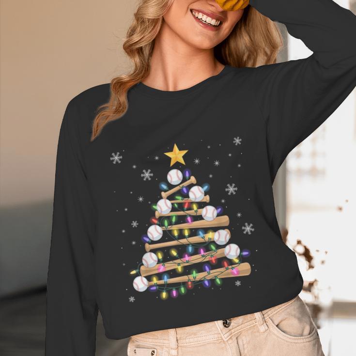 Baseball Christmas Tree Light Xmas Baseball Boys Kids Unisex Long Sleeve T-Shirt Baseball Christmas Tree Light Xmas Baseball Boys Kids Unisex Long Sleeve T-Shirt