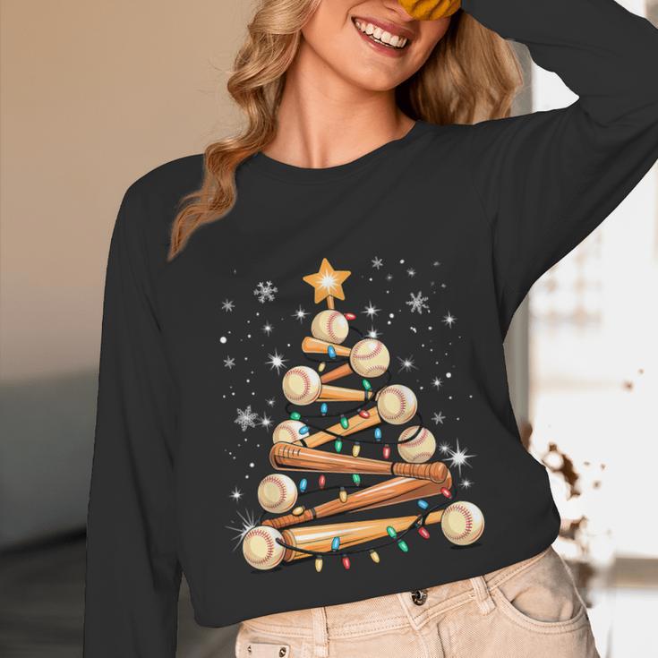 Baseball Christmas Tree Light Xmas Baseball Unisex Long Sleeve T-Shirt Baseball Christmas Tree Light Xmas Baseball Unisex Long Sleeve T-Shirt