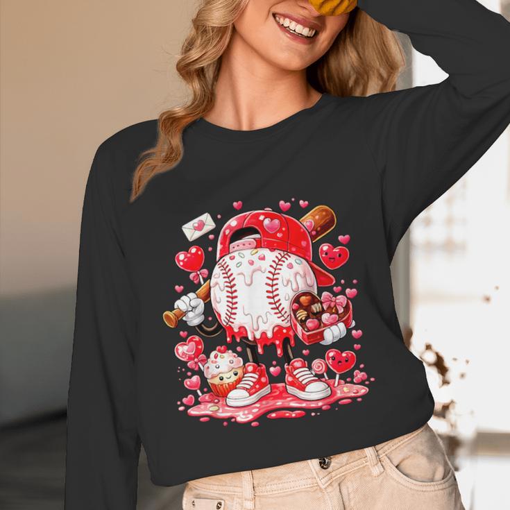 Baseball Drip Ice Cream Boys Kids Youth Valentines Unisex Long Sleeve T-Shirt Baseball Drip Ice Cream Boys Kids Youth Valentines Unisex Long Sleeve T-Shirt