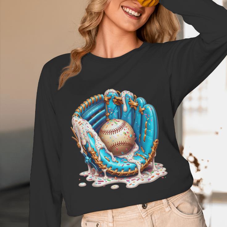 Baseball Drip Ice Cream Sprinkless Glove Boy Kid Unisex Long Sleeve T-Shirt Baseball Drip Ice Cream Sprinkless Glove Boy Kid Unisex Long Sleeve T-Shirt