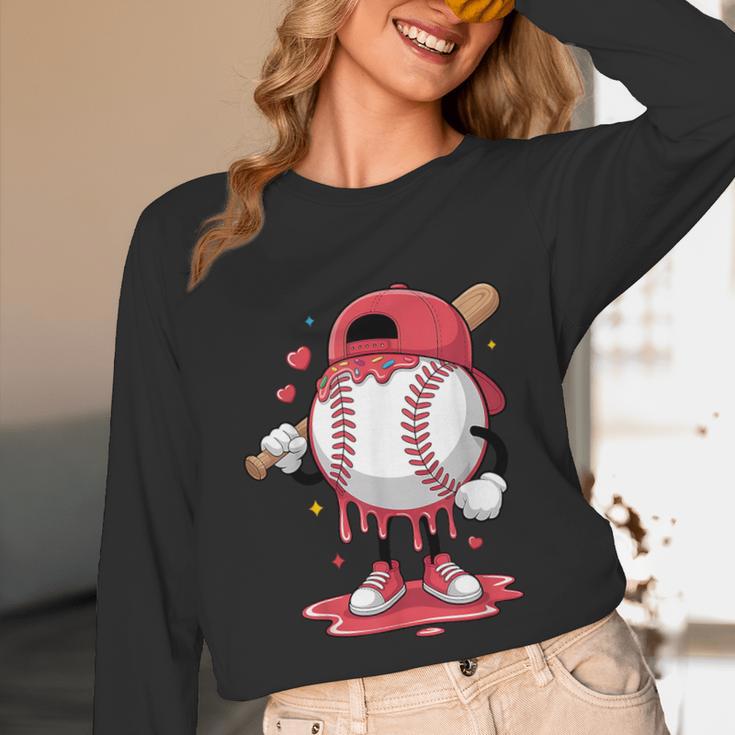 Baseball Drip Icecream Boy Kids Valentine Unisex Long Sleeve T-Shirt Baseball Drip Icecream Boy Kids Valentine Unisex Long Sleeve T-Shirt