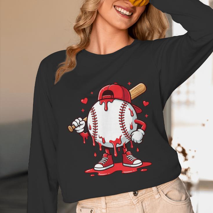 Baseball Drip Icecream Men Boy Valentine Unisex Long Sleeve T-Shirt Baseball Drip Icecream Men Boy Valentine Unisex Long Sleeve T-Shirt