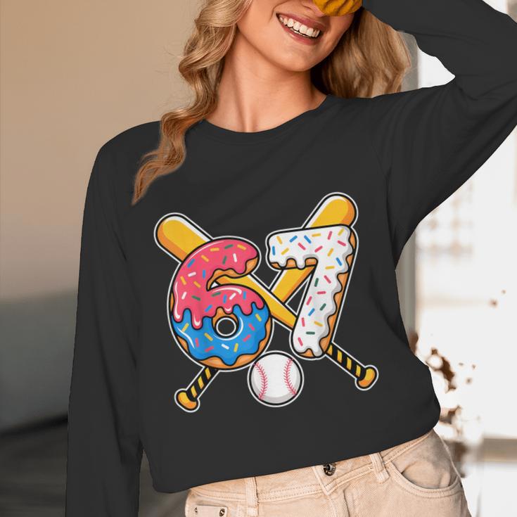 Baseball Drip Number 67 Player 67th Birthday Meme Unisex Long Sleeve T-Shirt Baseball Drip Number 67 Player 67th Birthday Meme Unisex Long Sleeve T-Shirt