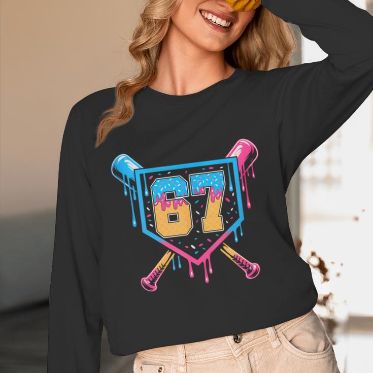 Baseball Drip Number 67 Player Or 67Th Birthday Unisex Long Sleeve T-Shirt Baseball Drip Number 67 Player Or 67Th Birthday Unisex Long Sleeve T-Shirt