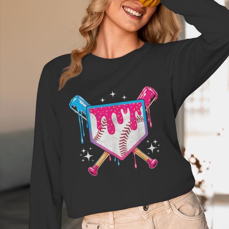 Baseball Drip Purple Glove Respect The Drip Youth Boys Girls Unisex Long Sleeve T-Shirt
