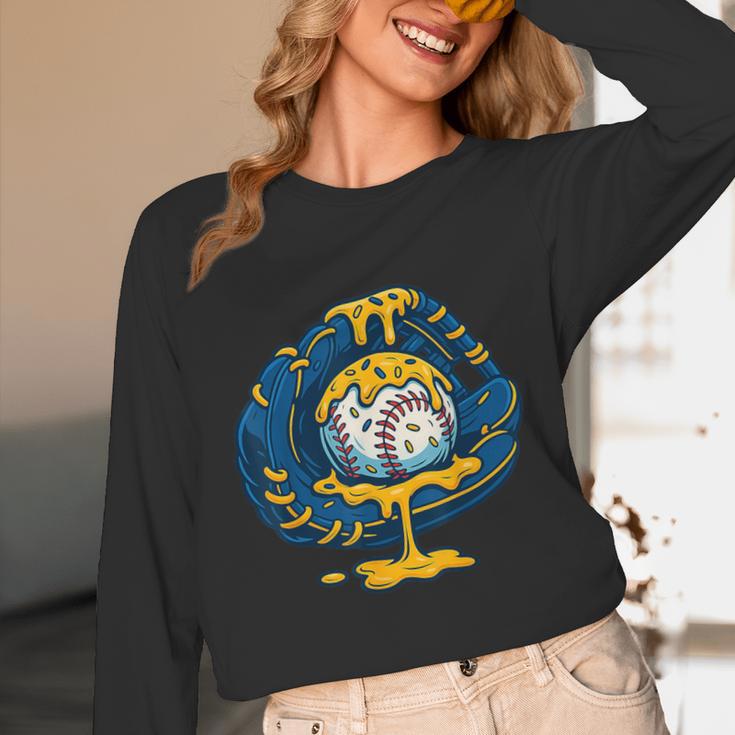 Baseball Drip Team For Boys Ice Cream Cool Unisex Long Sleeve T-Shirt