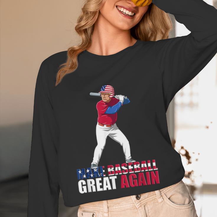 Make Baseball Great Again Donald Trump Baseball Unisex Long Sleeve T-Shirt