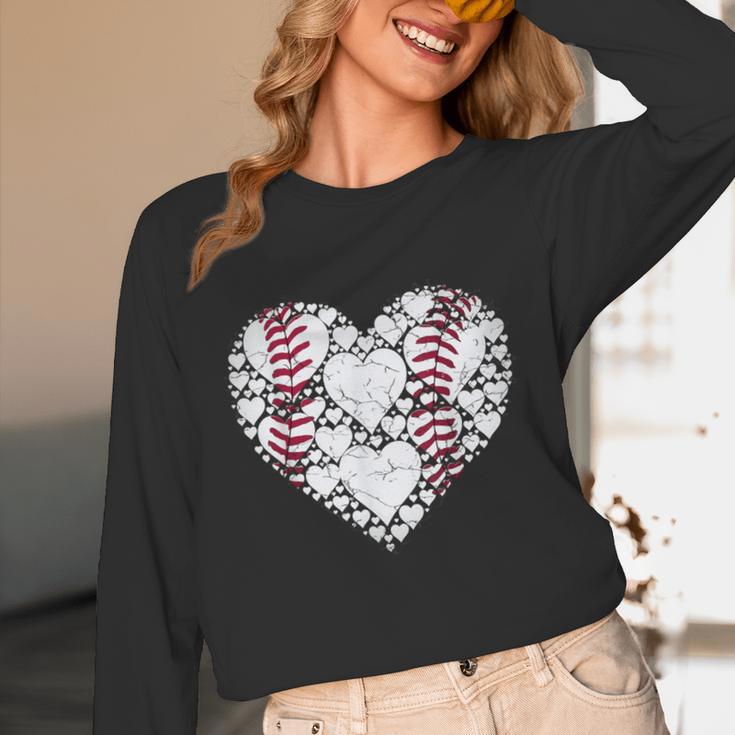Baseball Heart Love Game Sports Fan Game Day Unisex Long Sleeve T-Shirt Baseball Heart Love Game Sports Fan Game Day Unisex Long Sleeve T-Shirt