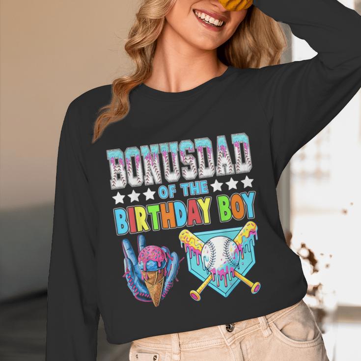 Baseball Ice Cream Drip Bonus Dad Of The Birthday Boy Unisex Long Sleeve T-Shirt Baseball Ice Cream Drip Bonus Dad Of The Birthday Boy Unisex Long Sleeve T-Shirt