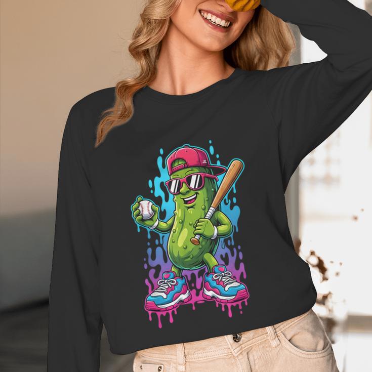 Baseball Ice Cream Drip Boys And Girls Batter Game Day Unisex Long Sleeve T-Shirt Baseball Ice Cream Drip Boys And Girls Batter Game Day Unisex Long Sleeve T-Shirt