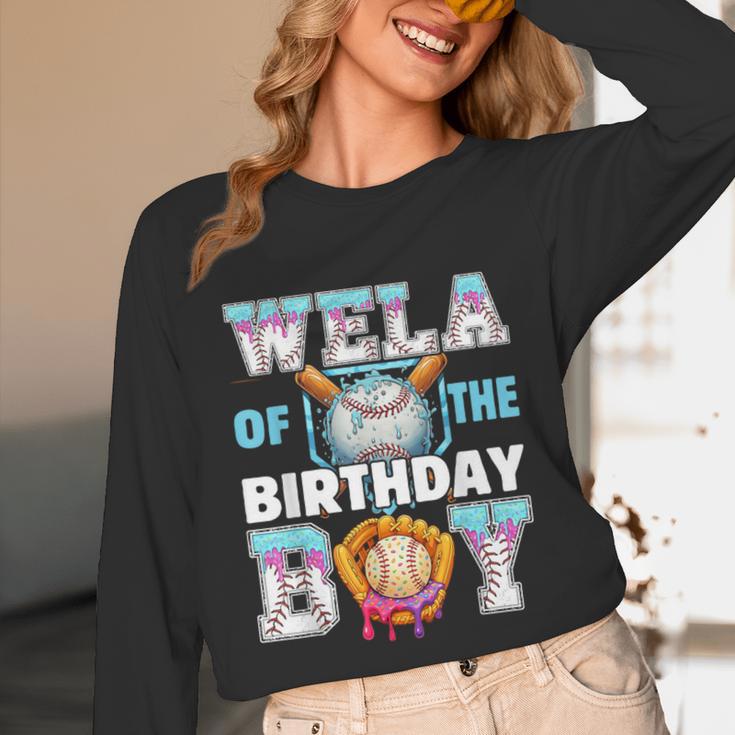 Baseball Ice Cream Drip Wela Of The Birthday Boy Unisex Long Sleeve T-Shirt