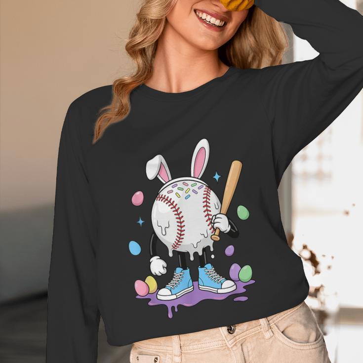 Baseball Ice Cream Drip Youth Boys Cute Easter Sports Unisex Long Sleeve T-Shirt Baseball Ice Cream Drip Youth Boys Cute Easter Sports Unisex Long Sleeve T-Shirt