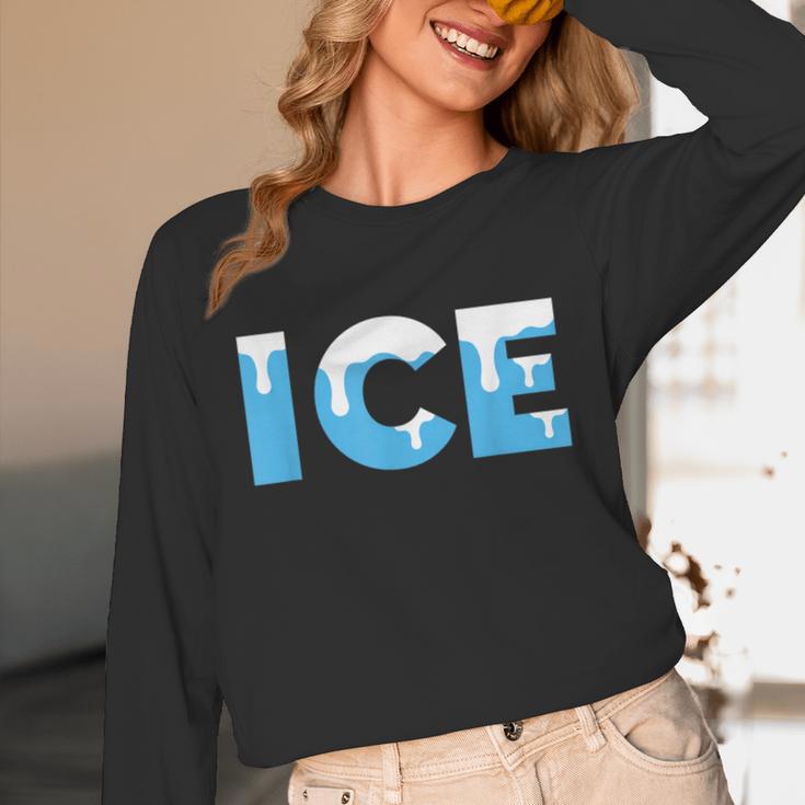 Baseball ICE Ice Cream Drip Baseball Drip Baseball Unisex Long Sleeve T-Shirt