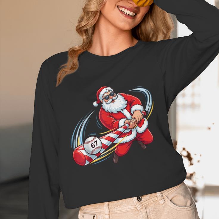Baseball Santa 67 Christmas Xmas Pajamas Boys Unisex Long Sleeve T-Shirt Baseball Santa 67 Christmas Xmas Pajamas Boys Unisex Long Sleeve T-Shirt