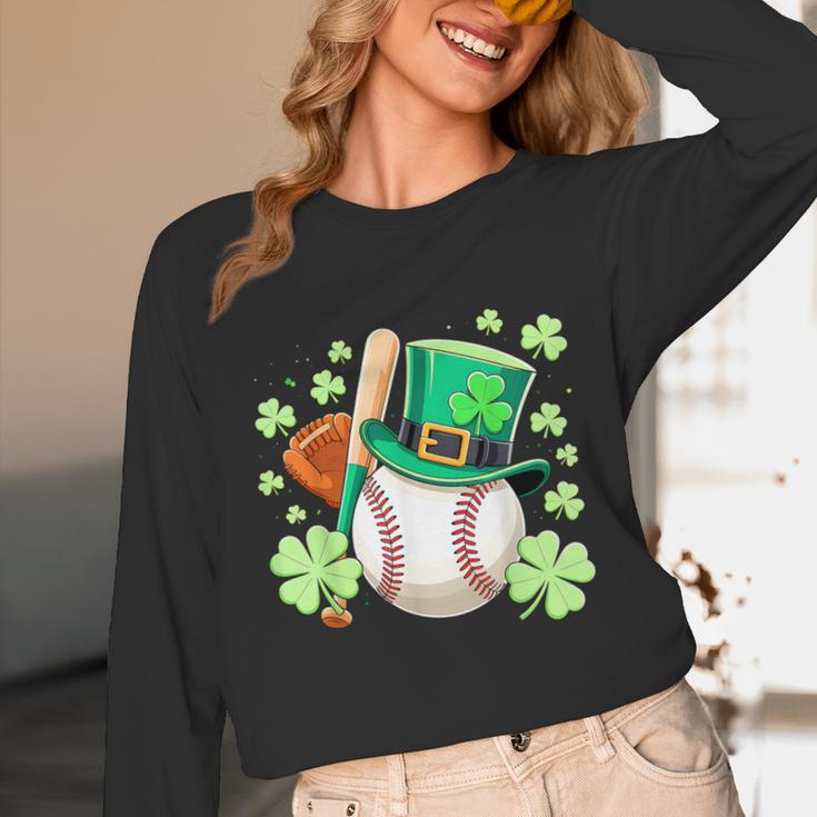 Baseball St Patricks Day Lucky Baseball Player Shamrock Unisex Long Sleeve T-Shirt Baseball St Patricks Day Lucky Baseball Player Shamrock Unisex Long Sleeve T-Shirt