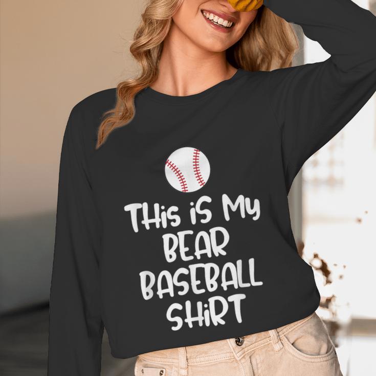 Bear Baseball Shirt For Players Fans And Moms Unisex Long Sleeve T-Shirt Bear Baseball Shirt For Players Fans And Moms Unisex Long Sleeve T-Shirt