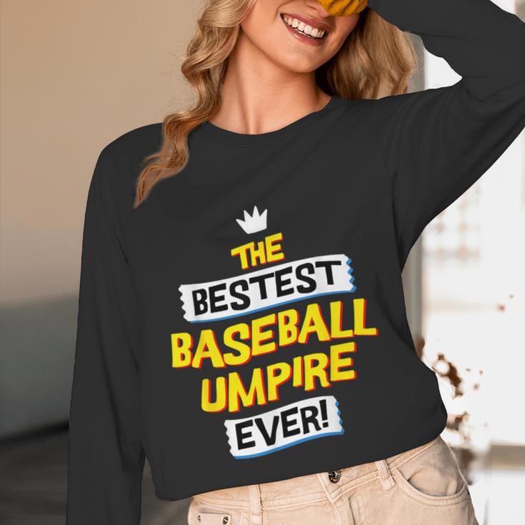 Best Baseball Umpire Job Occupation Unisex Long Sleeve T-Shirt