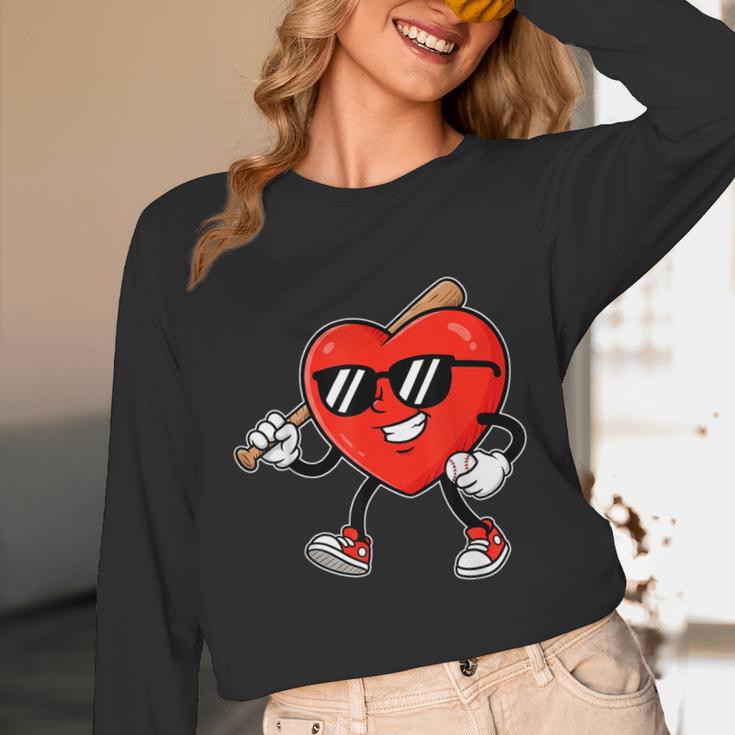 Boy Valentines Day Heart Love Baseball Boys Men Kids Unisex Long Sleeve T-Shirt Boy Valentines Day Heart Love Baseball Boys Men Kids Unisex Long Sleeve T-Shirt