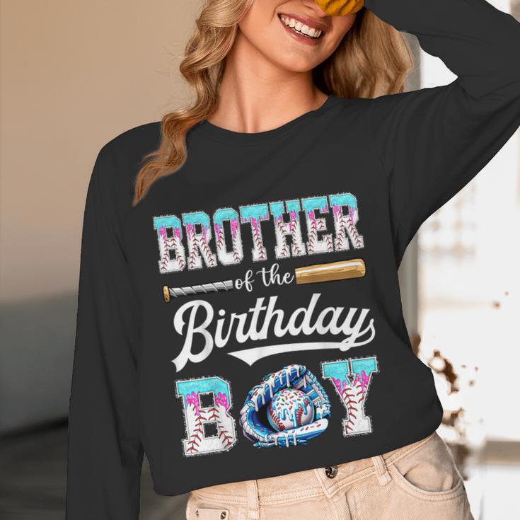 Brother Of The Birthday Boy Baseball Ice Cream Drip Matching Unisex Long Sleeve T-Shirt Brother Of The Birthday Boy Baseball Ice Cream Drip Matching Unisex Long Sleeve T-Shirt