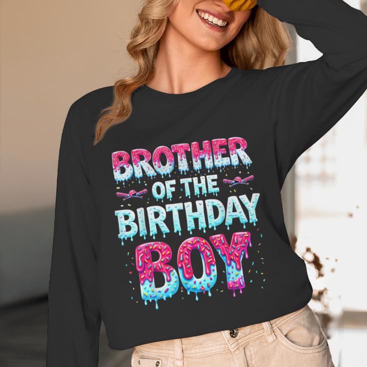 Brother Of The Birthday Boy Ice Cream Baseball Family Party Unisex Long Sleeve T-Shirt