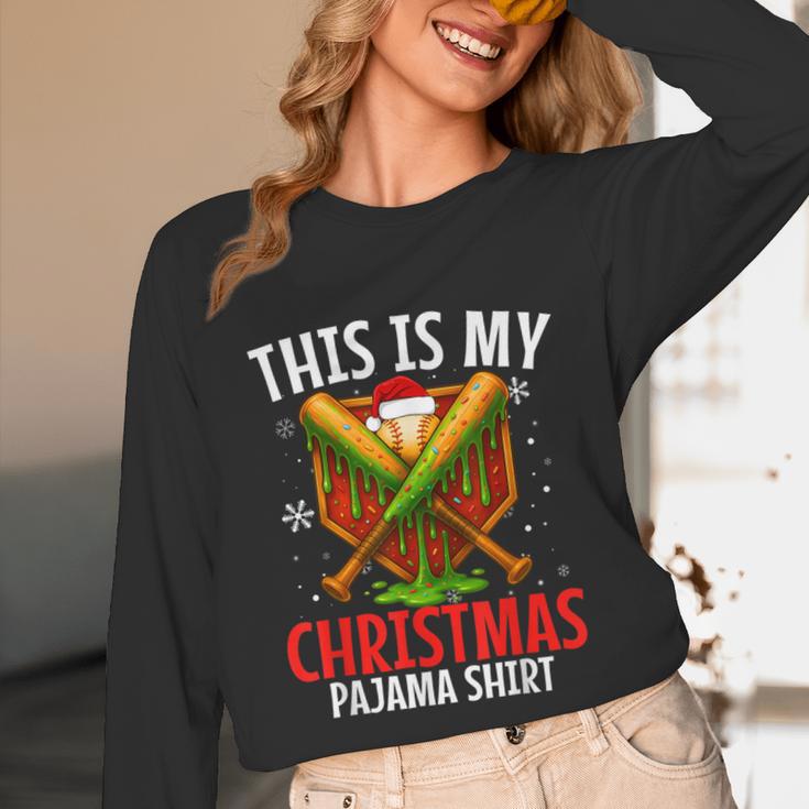 My Christmas Baseball Pajama Helmet Santa Xmas Men Boys Unisex Long Sleeve T-Shirt My Christmas Baseball Pajama Helmet Santa Xmas Men Boys Unisex Long Sleeve T-Shirt