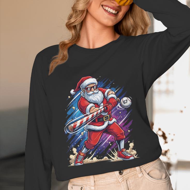 Christmas Baseball Santa Game Day Xmas Boys Kids Men Unisex Long Sleeve T-Shirt Christmas Baseball Santa Game Day Xmas Boys Kids Men Unisex Long Sleeve T-Shirt