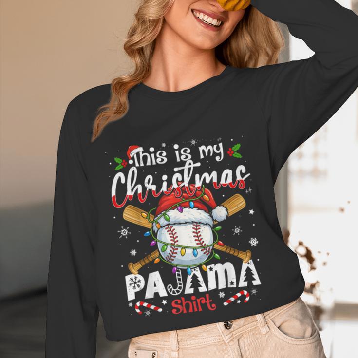 This Is My Christmas Pajama Shirt Baseball Xmas PJs Boys Men Unisex Long Sleeve T-Shirt This Is My Christmas Pajama Shirt Baseball Xmas PJs Boys Men Unisex Long Sleeve T-Shirt