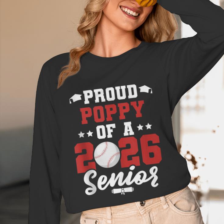Class Of 2026 Senior Year Baseball Poppy 2026 Graduate Unisex Long Sleeve T-Shirt Class Of 2026 Senior Year Baseball Poppy 2026 Graduate Unisex Long Sleeve T-Shirt