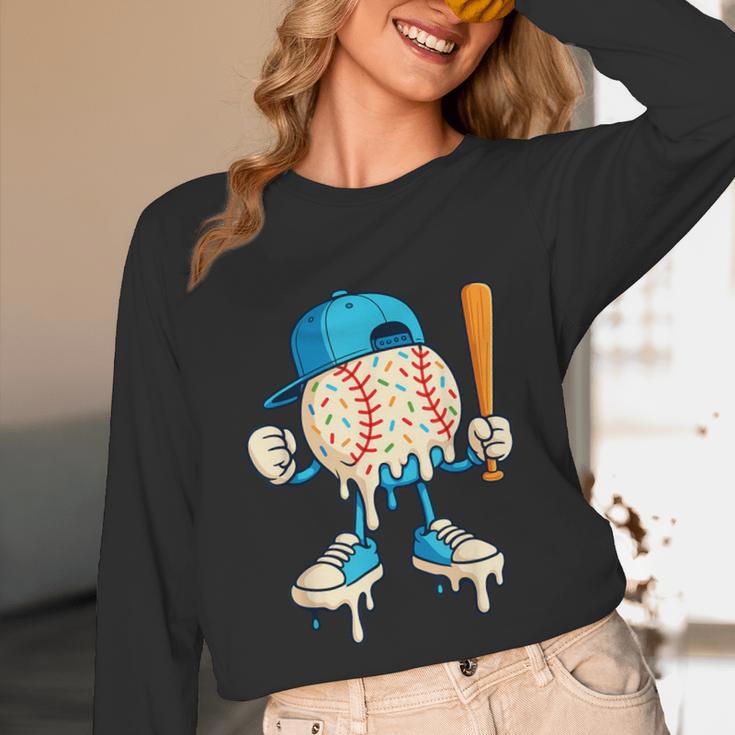 Cool Drip Baseball Shirt Youth Baseball Drip Unisex Long Sleeve T-Shirt Cool Drip Baseball Shirt Youth Baseball Drip Unisex Long Sleeve T-Shirt