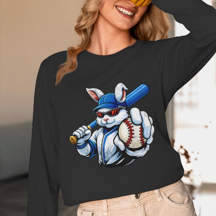 Cool Rabbit Baseball Easter Men Boy Toddler Kid Unisex Long Sleeve T-Shirt Cool Rabbit Baseball Easter Men Boy Toddler Kid Unisex Long Sleeve T-Shirt