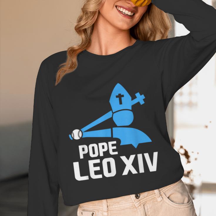 Da Pope Leo XIV Baseball Unisex Long Sleeve T-Shirt Da Pope Leo XIV Baseball Unisex Long Sleeve T-Shirt