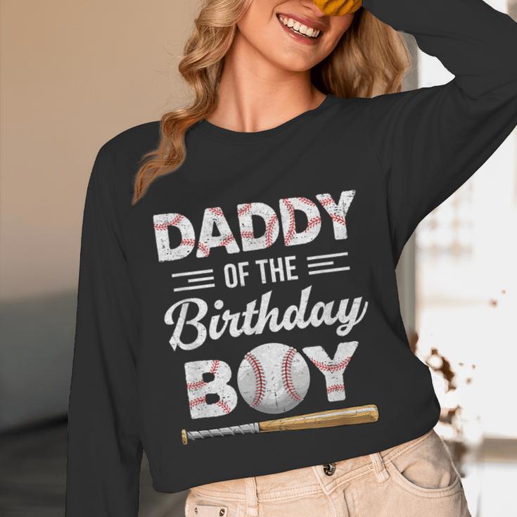 Daddy Of The Birthday Boy Baseball Matching Family Unisex Long Sleeve T-Shirt