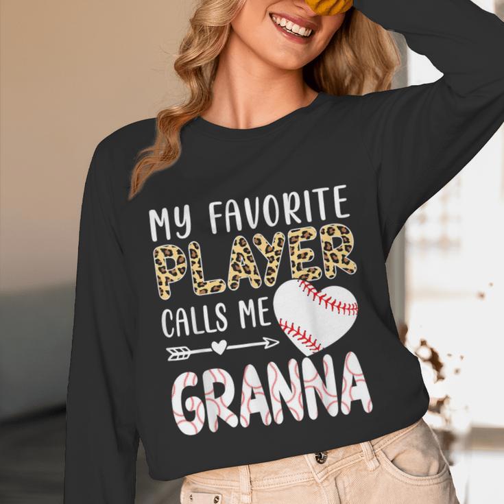 My Favorite Player Calls Me Granna Baseball Leopard Unisex Long Sleeve T-Shirt My Favorite Player Calls Me Granna Baseball Leopard Unisex Long Sleeve T-Shirt