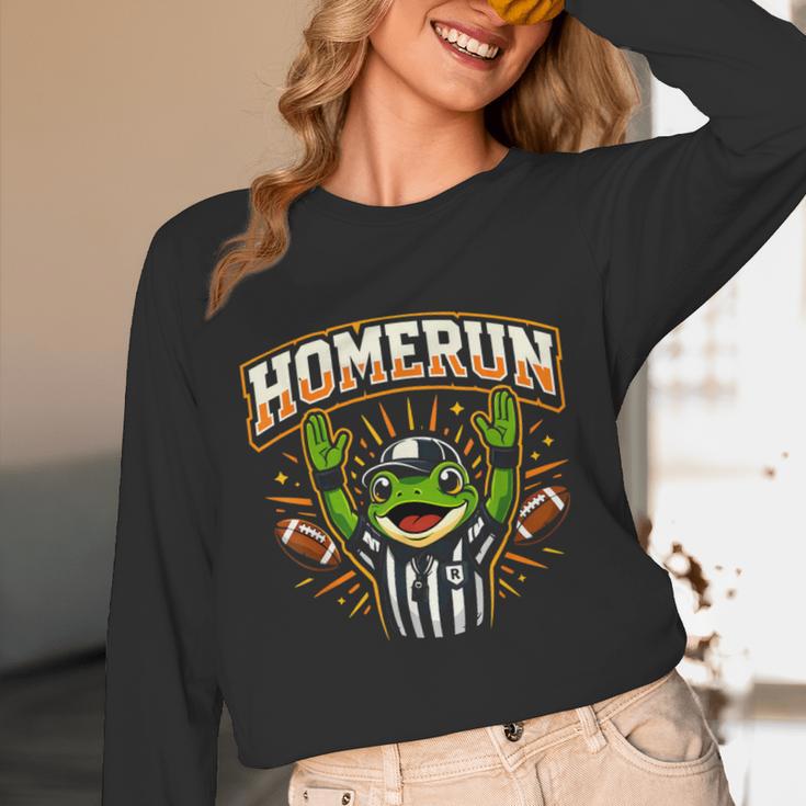 Football Referee Touchdown Baseball Homerun Frog Unisex Long Sleeve T-Shirt Football Referee Touchdown Baseball Homerun Frog Unisex Long Sleeve T-Shirt