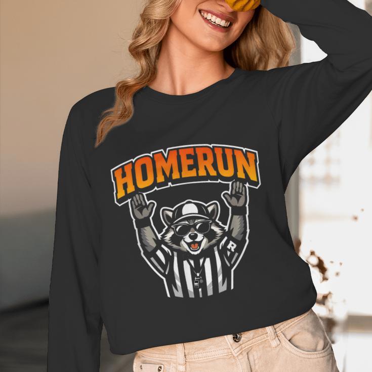 Football Referee Touchdown Baseball Homerun Raccoon Unisex Long Sleeve T-Shirt Football Referee Touchdown Baseball Homerun Raccoon Unisex Long Sleeve T-Shirt