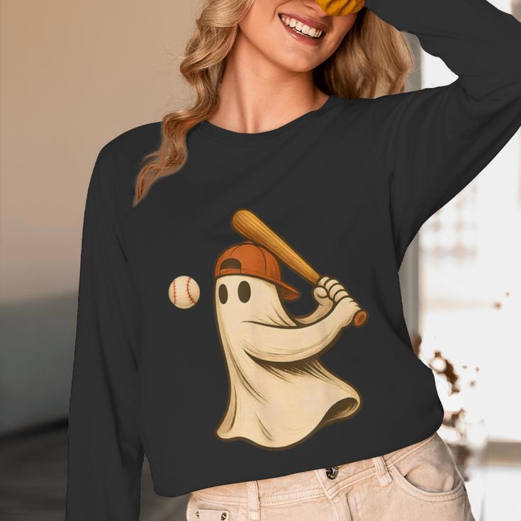 Ghost Baseball Halloween Costume Men Boys Kids Unisex Long Sleeve T-Shirt Ghost Baseball Halloween Costume Men Boys Kids Unisex Long Sleeve T-Shirt