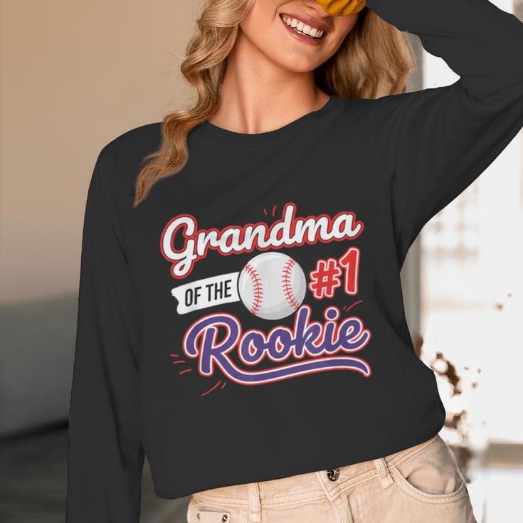 Grandparent Grandma Of The 1 Rookie Baseball Unisex Long Sleeve T-Shirt