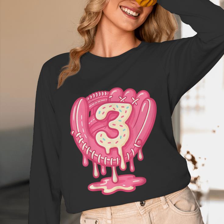 Ice Cream Baseball Glove 3rd Birthday Edition Unisex Long Sleeve T-Shirt Ice Cream Baseball Glove 3rd Birthday Edition Unisex Long Sleeve T-Shirt