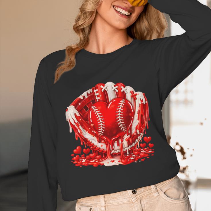 Ice Cream Drip Heart Valentines Day Baseball Boys Youth Kids Unisex Long Sleeve T-Shirt Ice Cream Drip Heart Valentines Day Baseball Boys Youth Kids Unisex Long Sleeve T-Shirt