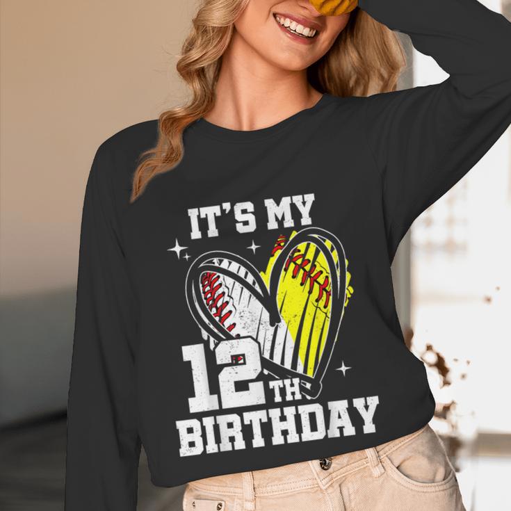 It's My 12th Birthday Baseball Softball Heart 12 Year Old Unisex Long Sleeve T-Shirt It's My 12th Birthday Baseball Softball Heart 12 Year Old Unisex Long Sleeve T-Shirt