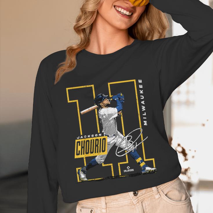 Jackson Chourio Milwaukee MLB Baseball Player MLBJCH202M Unisex Long Sleeve T-Shirt Jackson Chourio Milwaukee MLB Baseball Player MLBJCH202M Unisex Long Sleeve T-Shirt