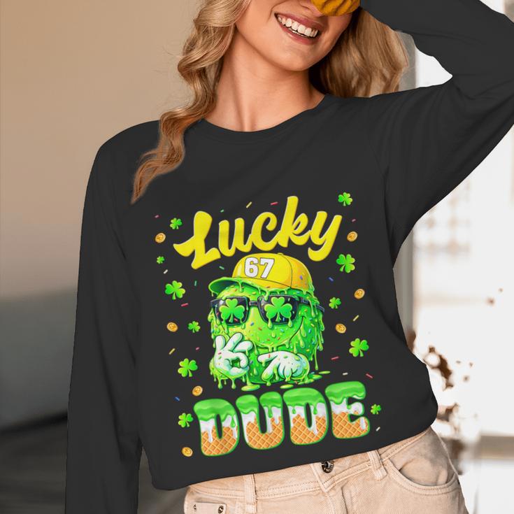 Lucky Dude Drip Baseball Shamrock St Patrick Men Boy Youth Unisex Long Sleeve T-Shirt Lucky Dude Drip Baseball Shamrock St Patrick Men Boy Youth Unisex Long Sleeve T-Shirt