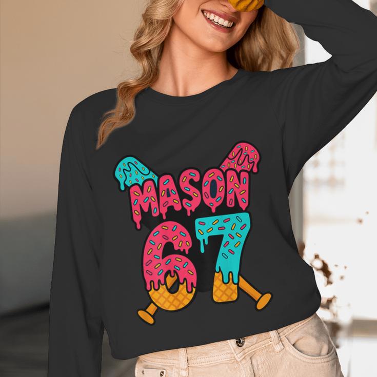 Mason 67 Ice Cream Drip Baseball Meme Unisex Long Sleeve T-Shirt Mason 67 Ice Cream Drip Baseball Meme Unisex Long Sleeve T-Shirt