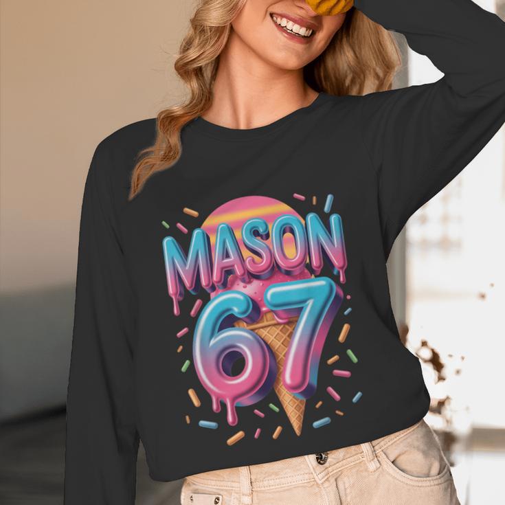 Mason 67 Meme Ice Cream Baseball Drip Unisex Long Sleeve T-Shirt Mason 67 Meme Ice Cream Baseball Drip Unisex Long Sleeve T-Shirt