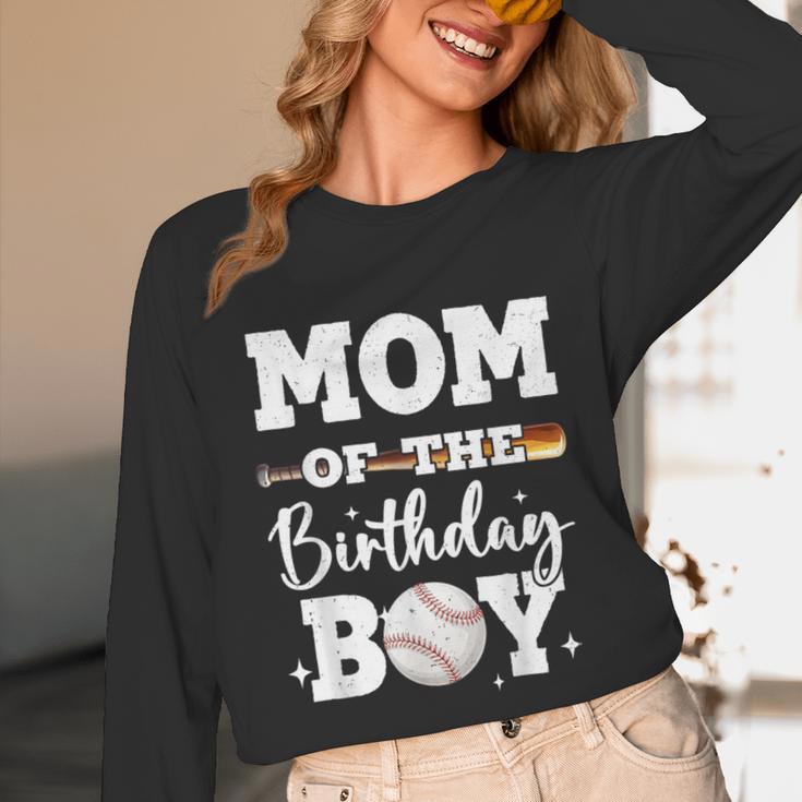 Mom Of The Birthday Boy Baseball Bday Family Unisex Long Sleeve T-Shirt Mom Of The Birthday Boy Baseball Bday Family Unisex Long Sleeve T-Shirt