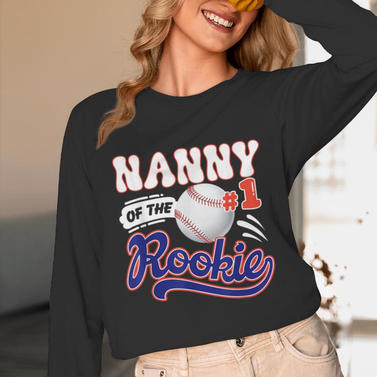 Nanny Rookie Of Year 1st Birthday Baseball Theme Matching Unisex Long Sleeve T-Shirt Nanny Rookie Of Year 1st Birthday Baseball Theme Matching Unisex Long Sleeve T-Shirt
