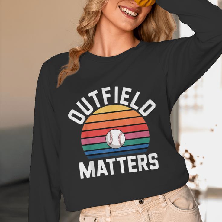 Outfield Matters Baseball Outfielder Athlete Sports Unisex Long Sleeve T-Shirt