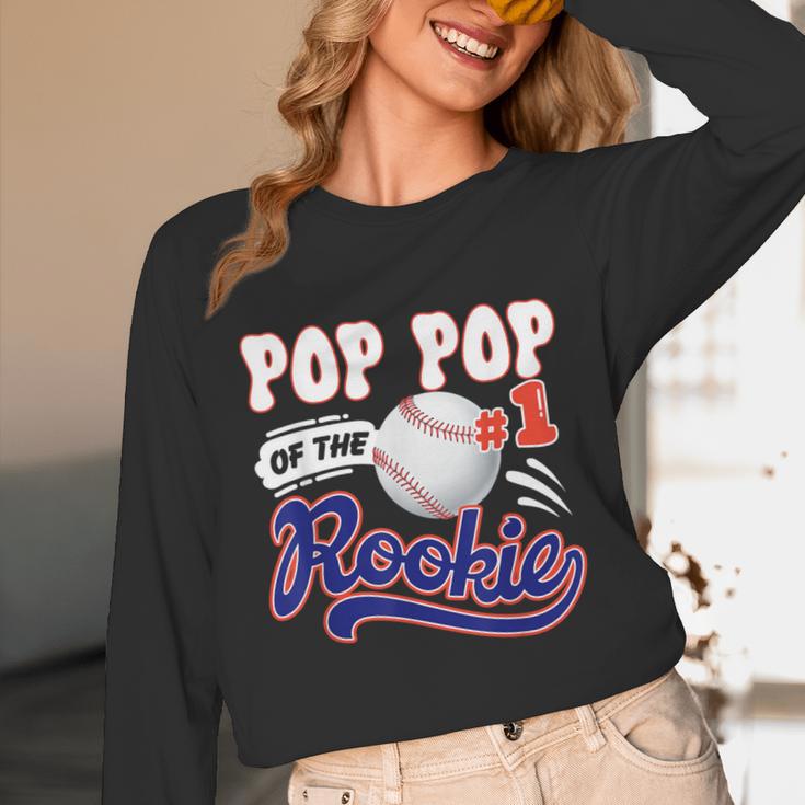Pop Pop Rookie Of Year 1st Birthday Baseball Theme Matching Unisex Long Sleeve T-Shirt